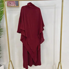 Load image into Gallery viewer, Hooded Abaya Jilbab 2 Piece Set
