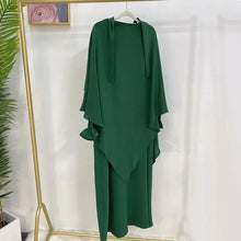 Load image into Gallery viewer, Hooded Abaya Jilbab 2 Piece Set
