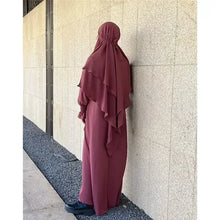 Load image into Gallery viewer, Hooded Abaya Jilbab 2 Piece Set
