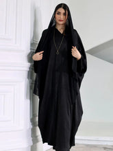 Load image into Gallery viewer, Siskakia Bright Silk Satin Batwing Sleeve Cardigan Robe
