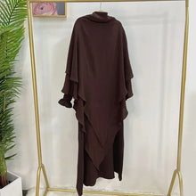 Load image into Gallery viewer, Hooded Abaya Jilbab 2 Piece Set
