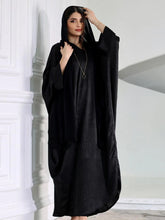 Load image into Gallery viewer, Siskakia Bright Silk Satin Batwing Sleeve Cardigan Robe
