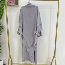 Load image into Gallery viewer, Hooded Abaya Jilbab 2 Piece Set
