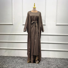 Load image into Gallery viewer, 3 Piece Abaya Kimono Sets Linene Open Abaya
