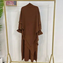 Load image into Gallery viewer, Hooded Abaya Jilbab 2 Piece Set
