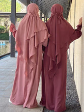 Load image into Gallery viewer, Hooded Abaya Jilbab 2 Piece Set
