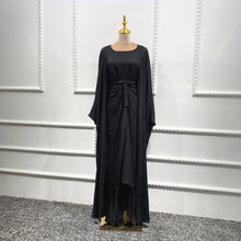 Load image into Gallery viewer, 3 Piece Abaya Kimono Sets Linene Open Abaya
