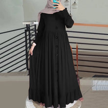 Load image into Gallery viewer, 2024 All season Abaya Dubai Luxury LongDresses Women Button Single
